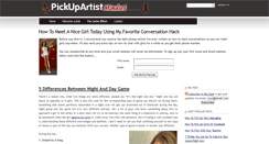 Desktop Screenshot of pickupartistmindset.com